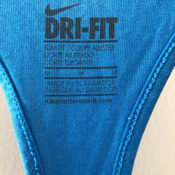 Nike dri fit blue halter tank top - Picture 5 of 6
